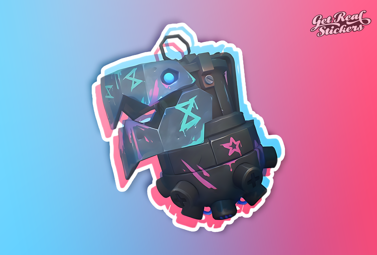Arcane Jinx Grenade Style Sticker