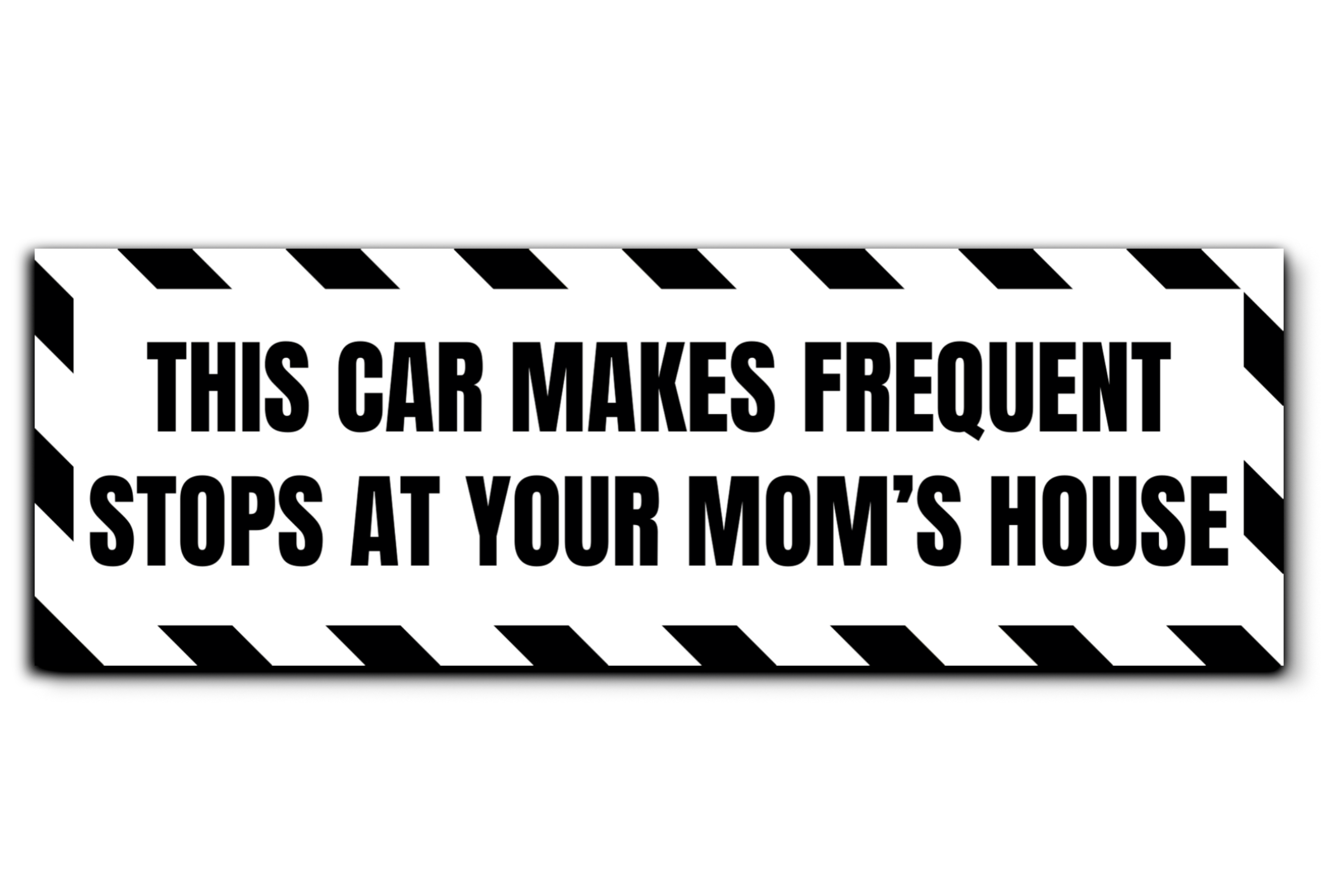 Caution This Vehicle Makes Frequent Stops Car Magnet