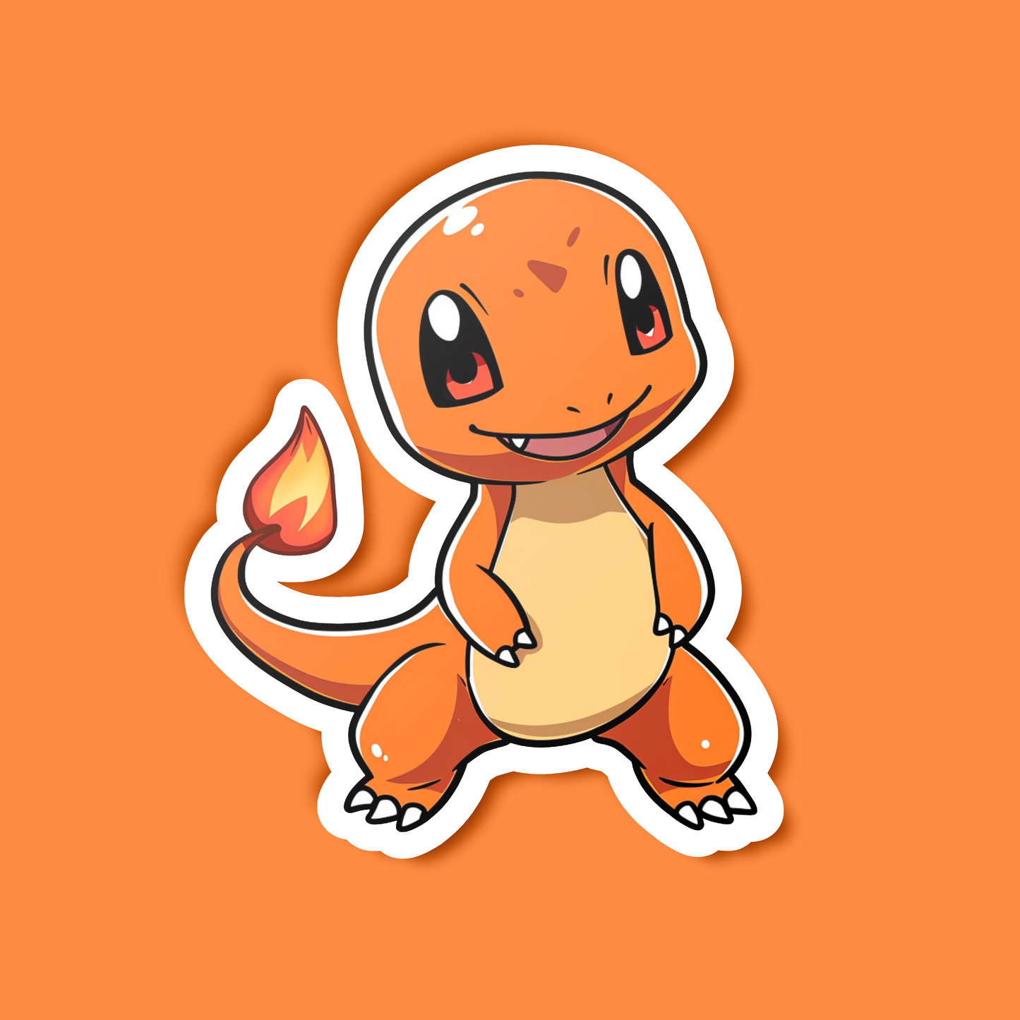 Anime Charmander Style Sticker