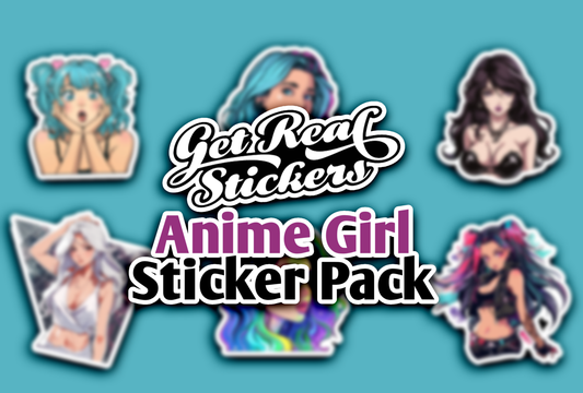 Anime Girls Sticker Pack (6 Stickers Included)