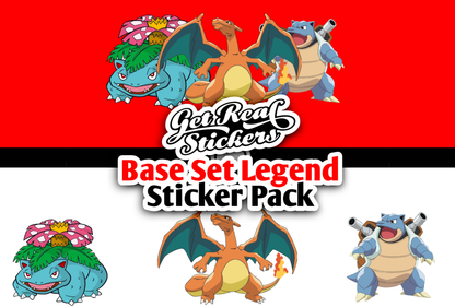 Base Set Legend Sticker Pack (4 Stickers Included)