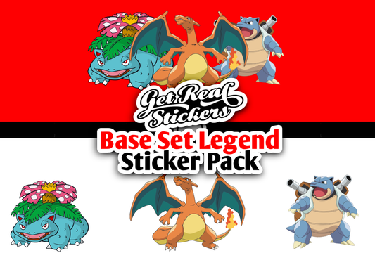Base Set Legend Sticker Pack (4 Stickers Included)