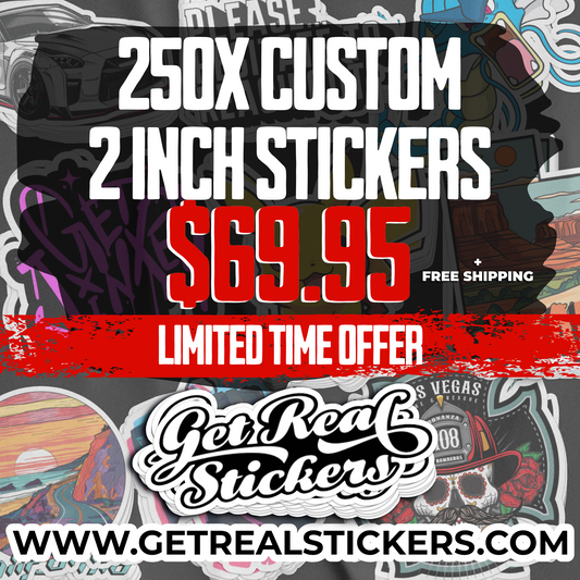 250X Custom 2" Stickers | Promo