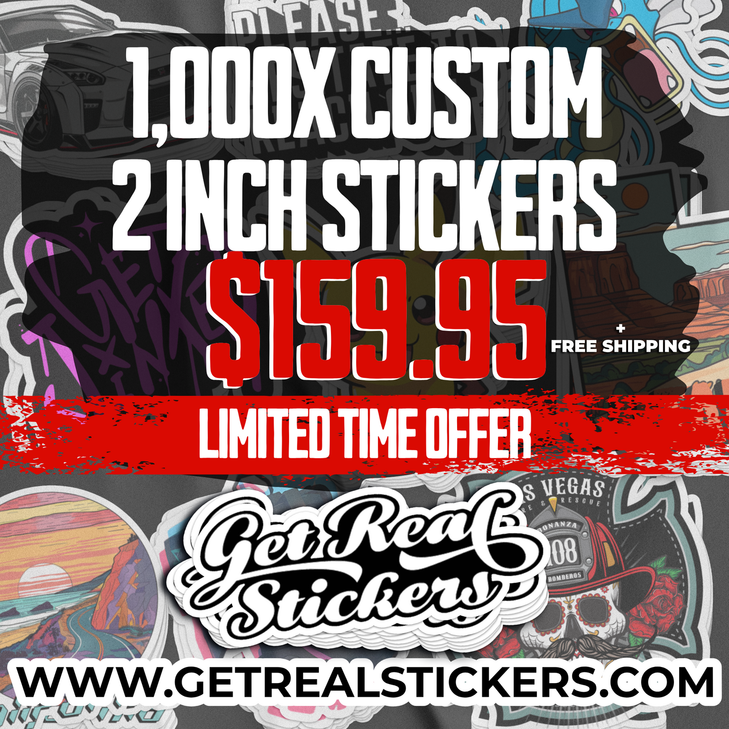 1,000X Custom 2" Stickers | Promo