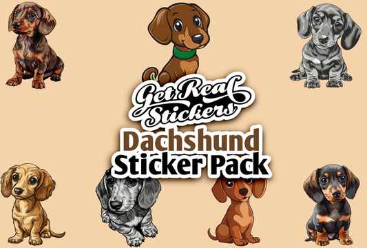 Dachshund Dog Sticker Pack (All 7 Stickers Included)