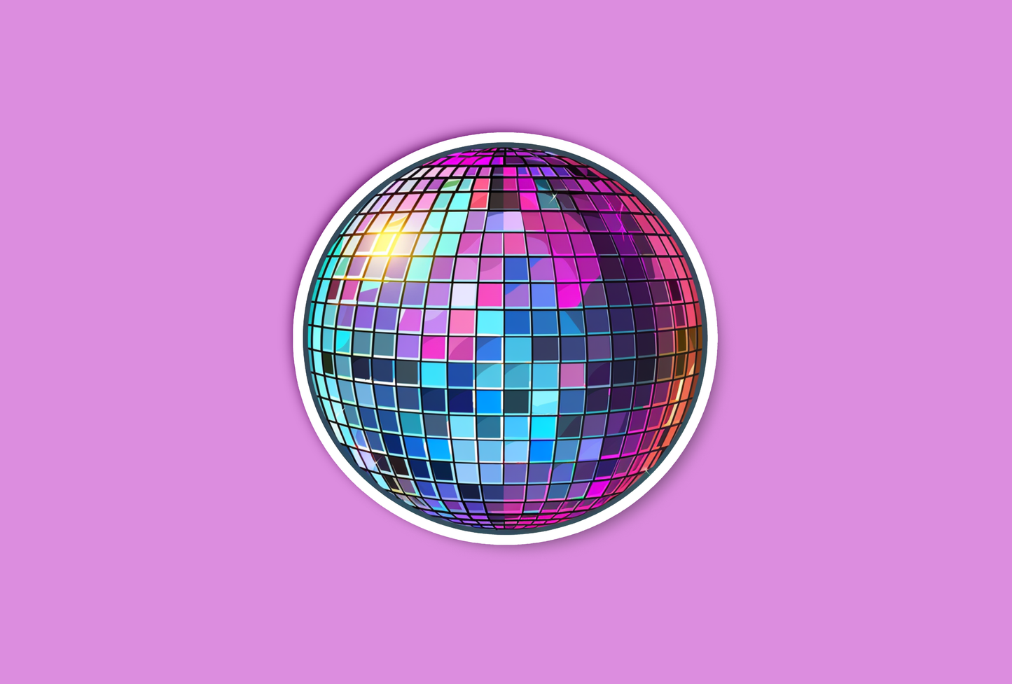 Funky Disco Ball Sticker