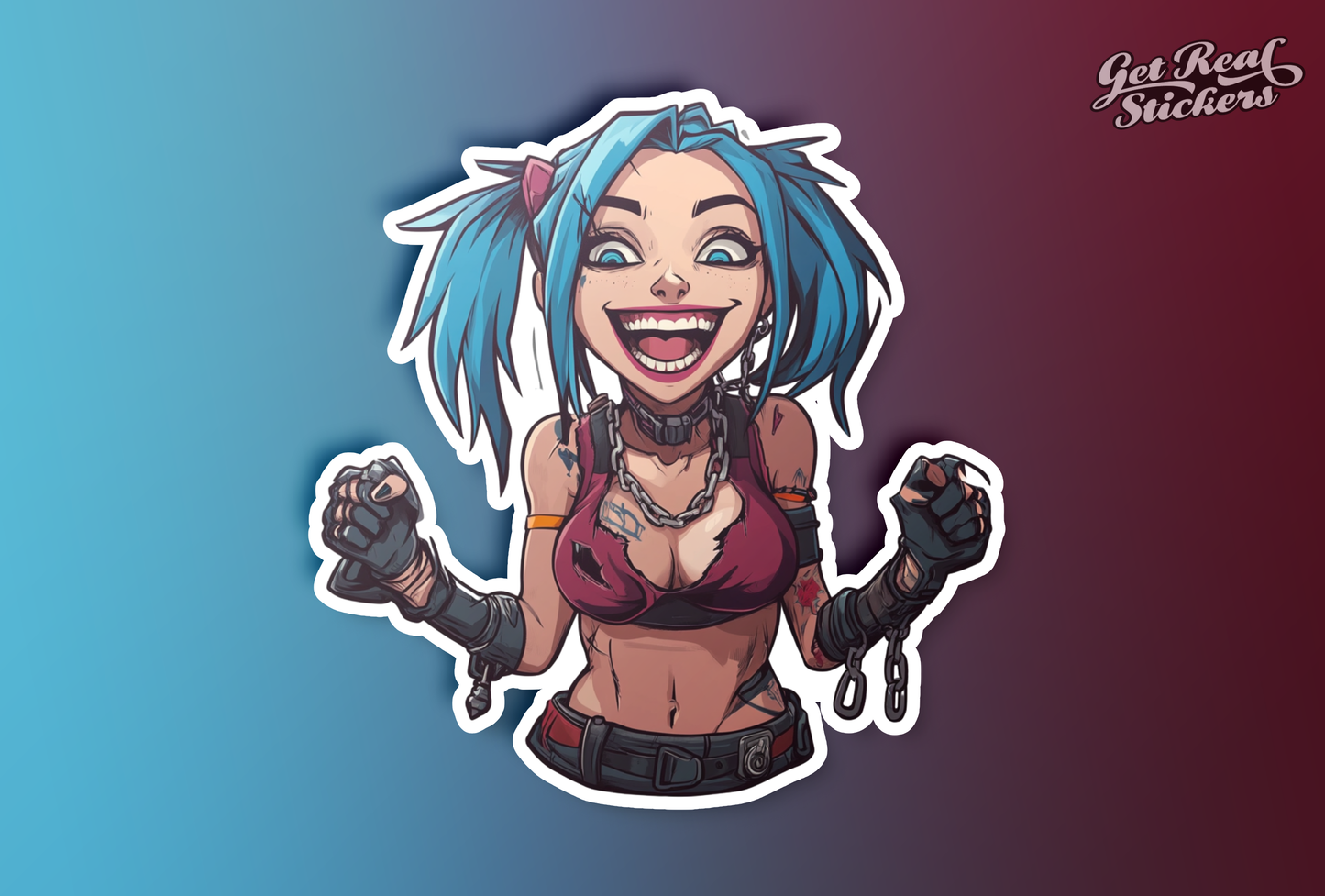 Jinx Cheering In Chains Sticker