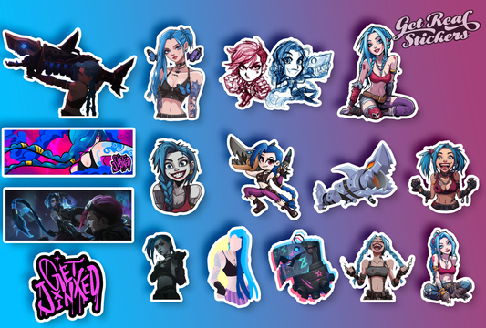 Arcane Jinx Sticker Pack (16 Stickers)