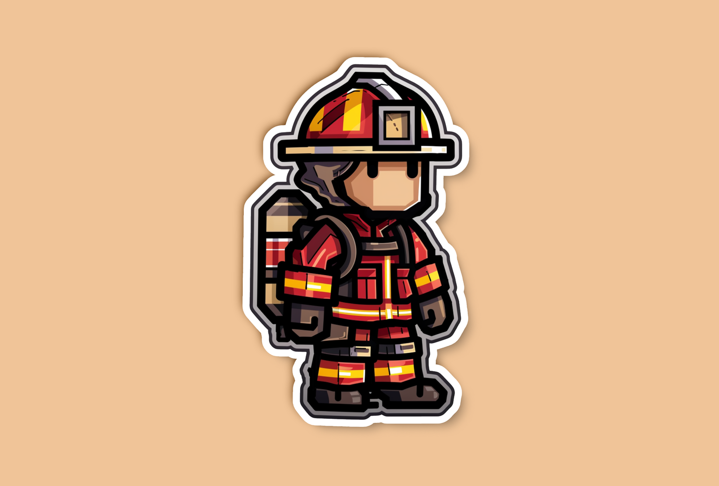 Lego Firefighter Sticker