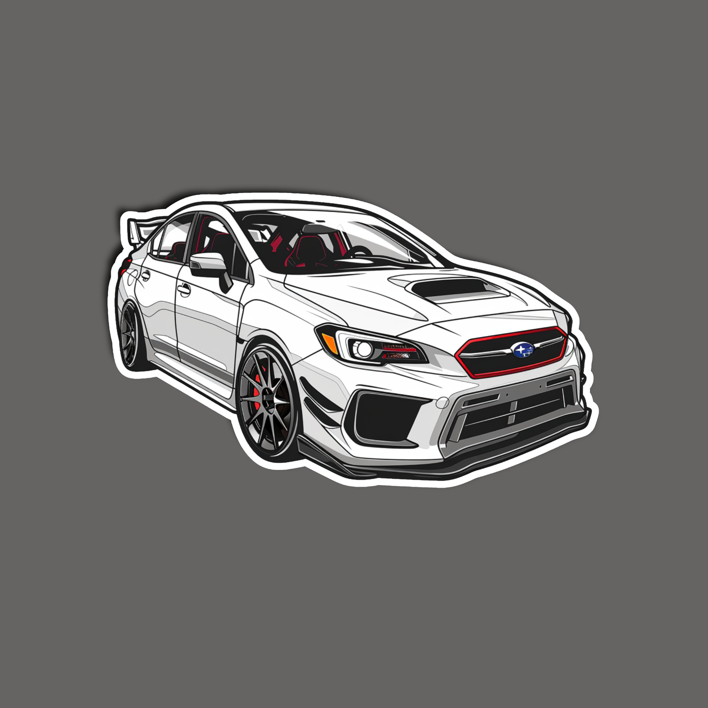 STI Sedan Style JDM Car Sticker