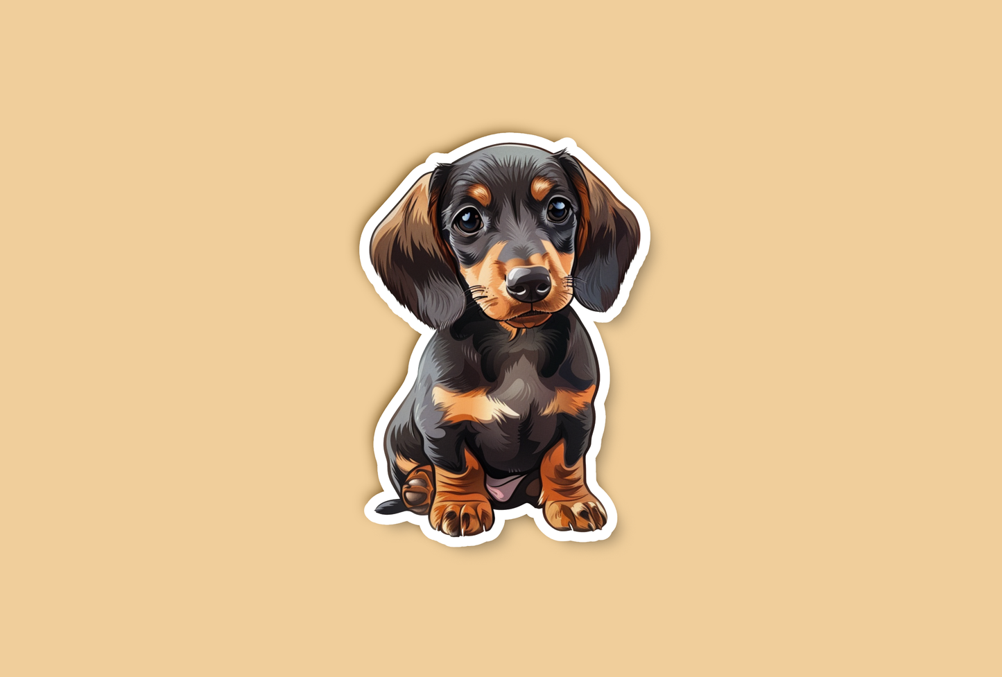 Small Dachshund Puppy Dog Sticker