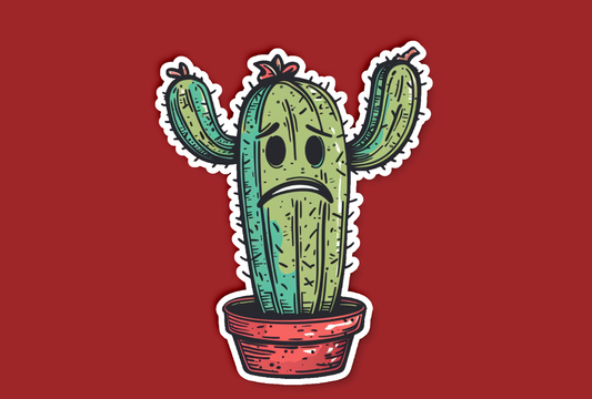 Stick em Up Catcus Plant Sticker