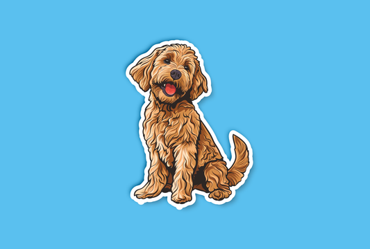 Throw it Already Goldendoodle Sticker