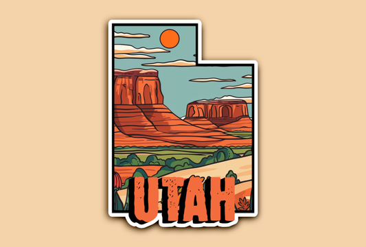 Utah Landscape State Sticker